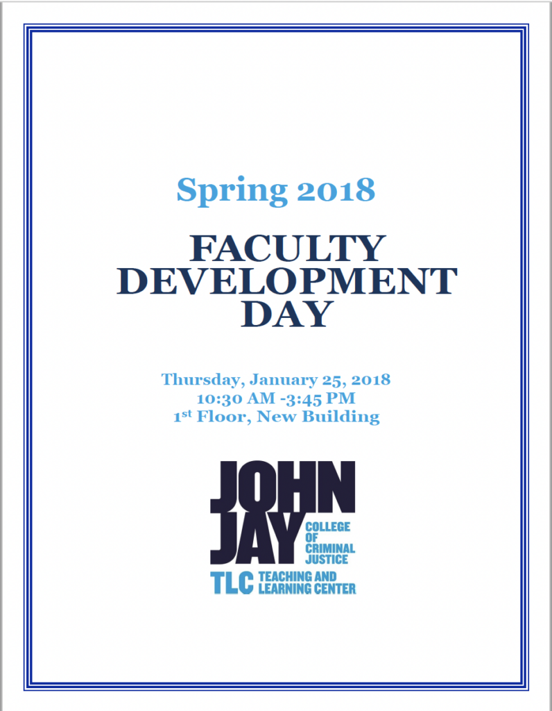 cover image of Spring 2018 Faculty Development Day program